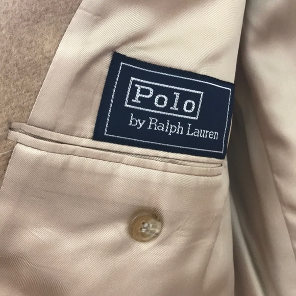 Polo 100% Camel hair Ralph Lauren blazer 44 long - Picture 3 of 11